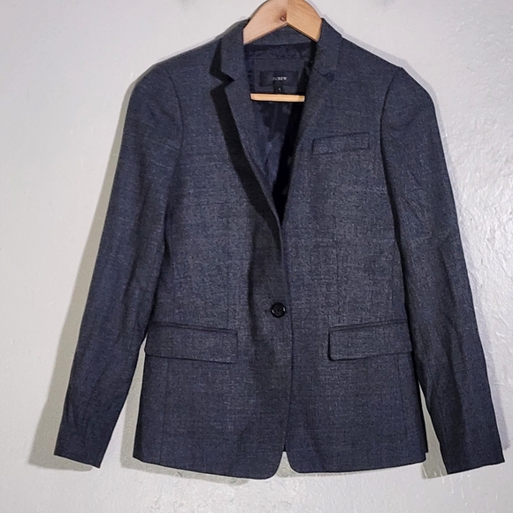 J.Crew Wool Gray Blazer - Picture 1 of 5